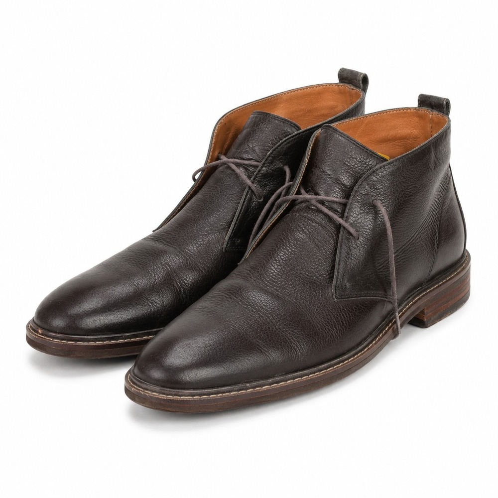 Cole Haan Grand.OS Dark Brown Leather Chukka Desert Boots Men's 12M Lace Up